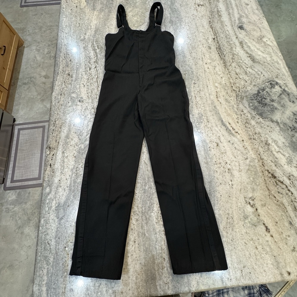 VTG Stanbury Marching Band Uniform Overall Pants Black Women's Size 30 DAC/WOOL